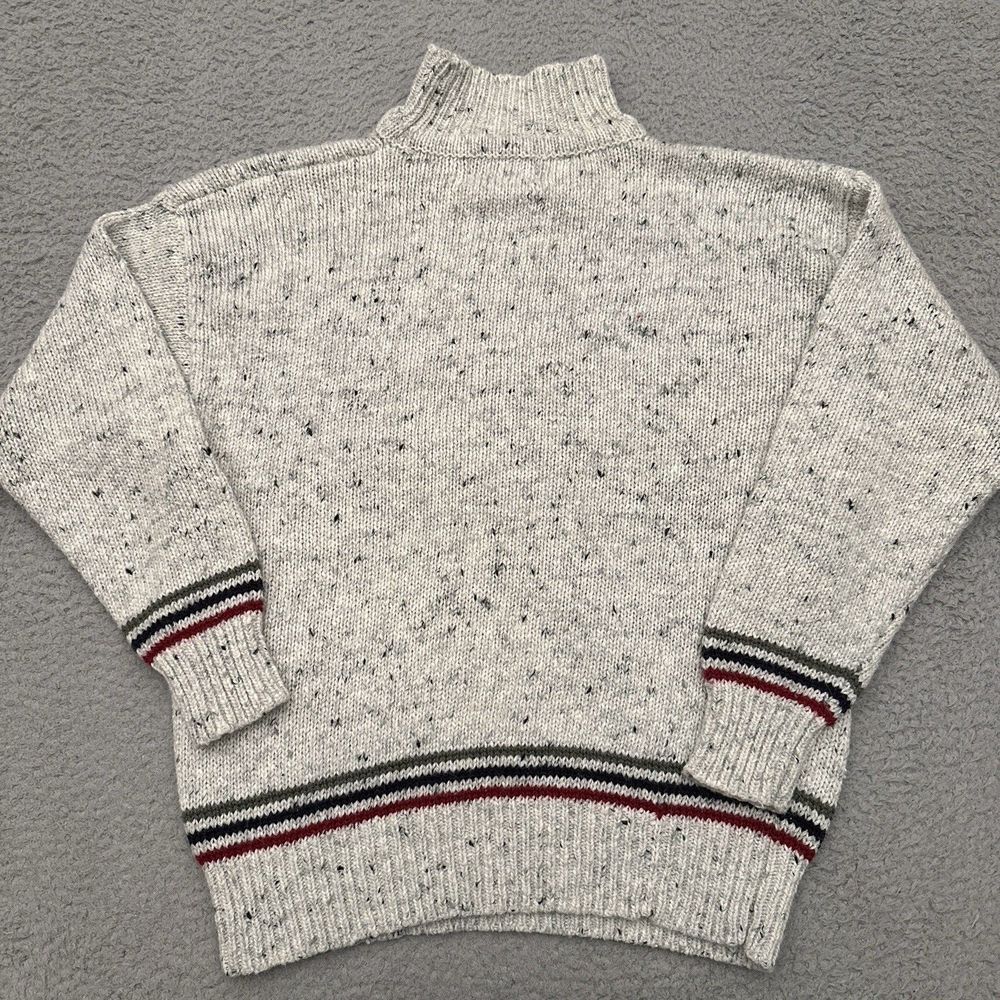 Vintage Memphis Blues Wool Blend‎ Sweater Women's Medium Off White Geometric - Picture 6 of 9